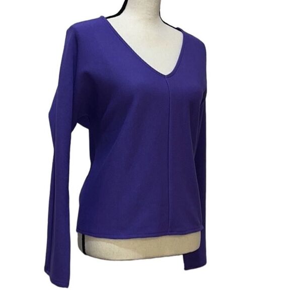 Alfani Ribbed Knit Long Sleeve Top - Picture 2 of 10